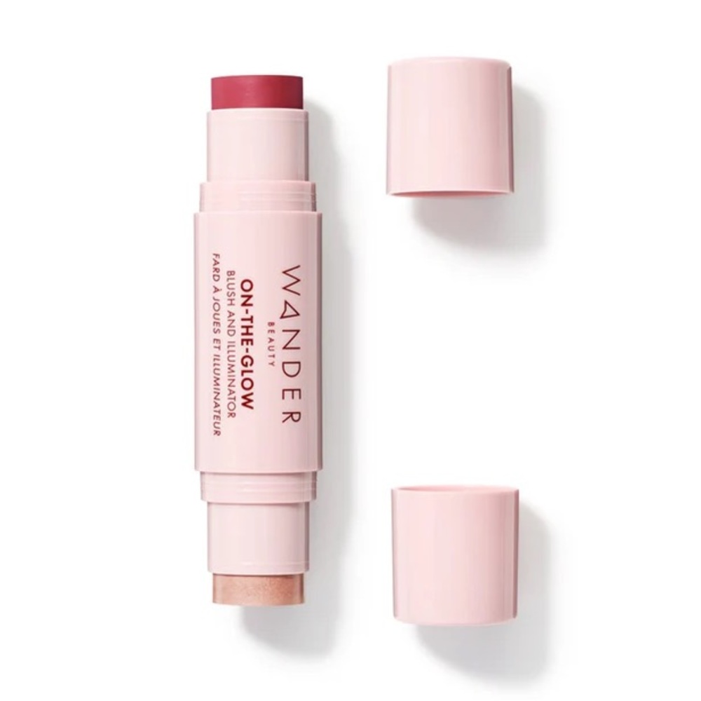 BNIB Wander Beauty Dual-Ended Blush & Highlighter Stick — Strawberry Fields